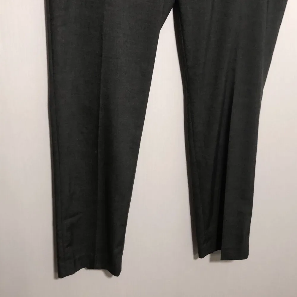 H&M Dress Pants Mens 44 R Gray Slim Fit Stretch Pockets Flat Front New